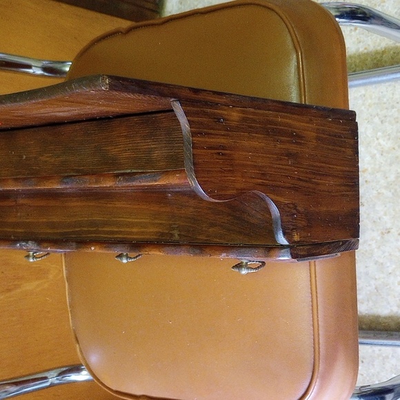 Vintage Brown Wood Kitchen Spice Rack w/ 3 Drawers. Strawberry & Floral Design - Picture 7 of 9